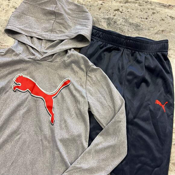 Puma Boys Moisture Wicking Hoodie + Jogger Set Size 6 - Picture 2 of 4